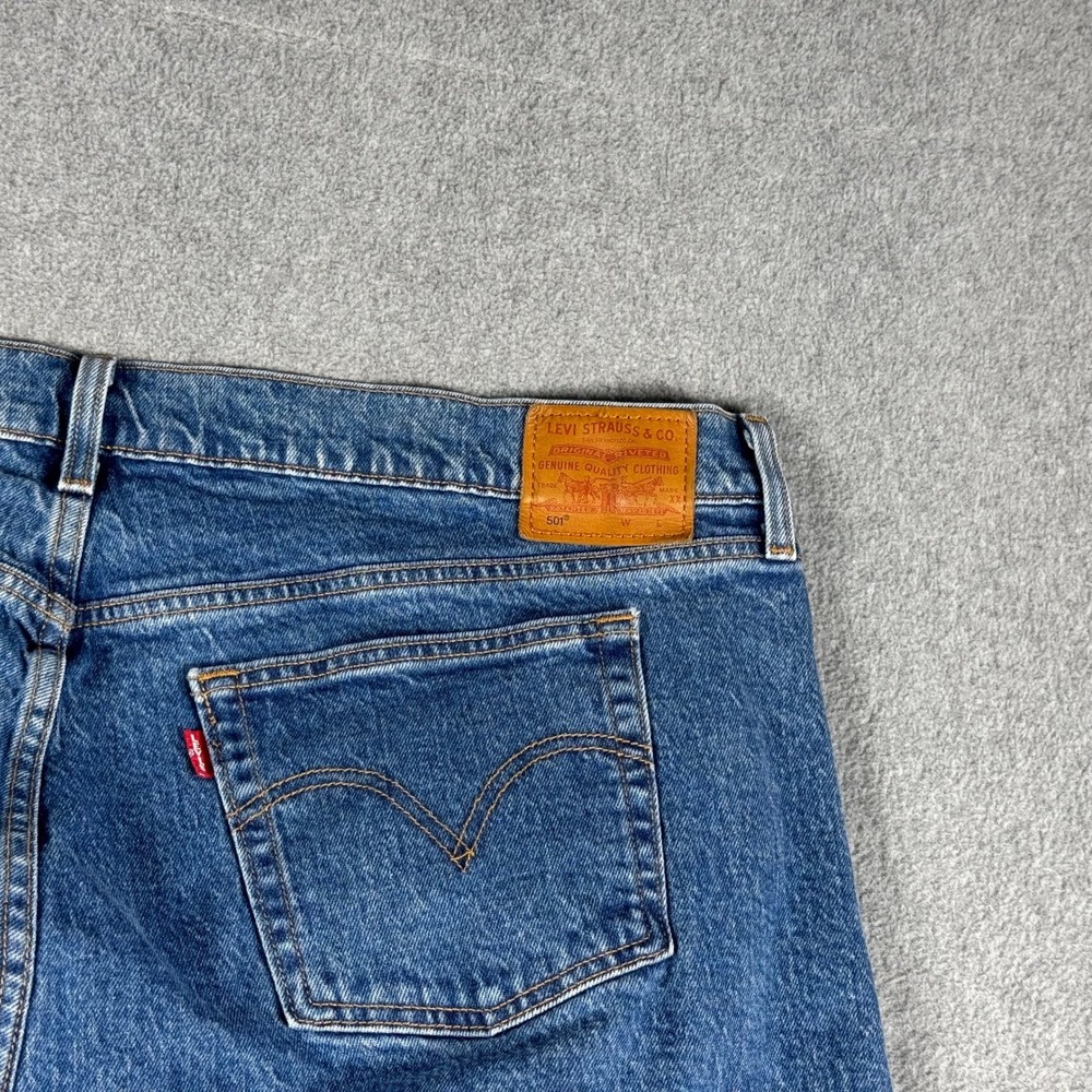 Levis Womens Jeans 20W (42x26) Premium 501 Button Fly Big E - Picture 3 of 15